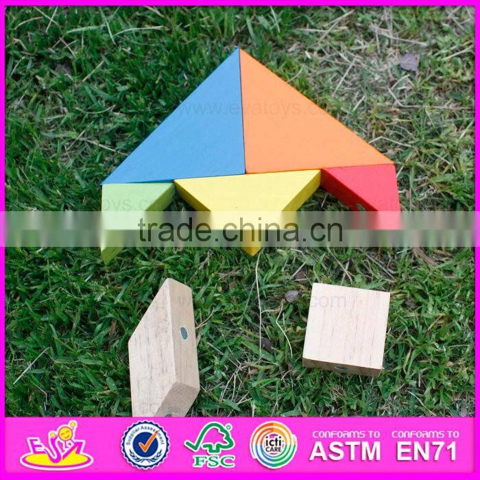 Best design wooden magnetic tangram for sale W13A096