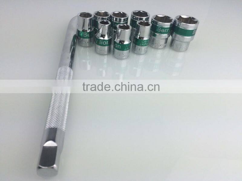 BERRYLION 10-24mm metric sockets L handle socket tool set for sale