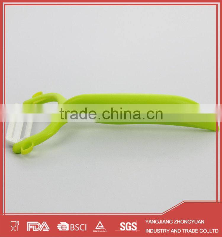 Fancy Y shape ceramic vegetable peeler with plastic handle
