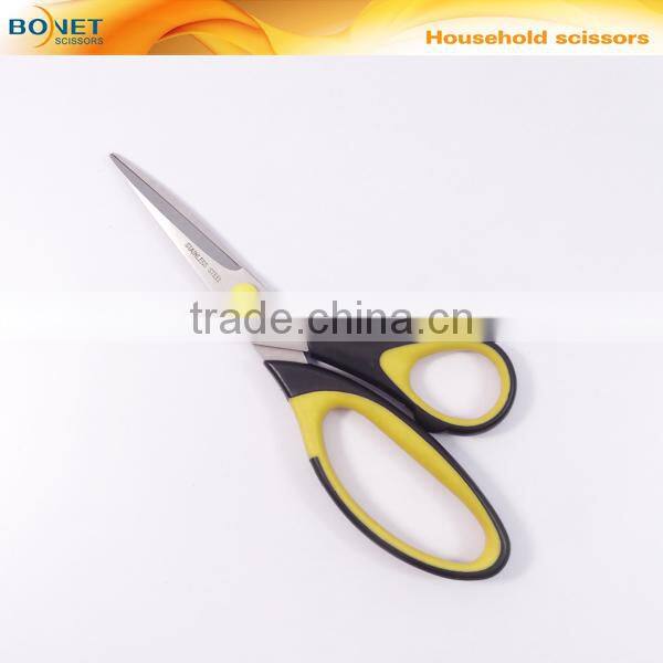 S36009 LFGB qualified 7-3/8" Stainless Steel Dressmaker/Tailor/Needlework Scissor in Double Injection Handle