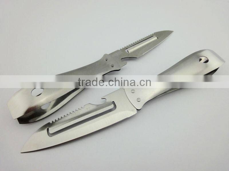 Top quality whole stainless steel kitchen tools potato peeler with tweezer