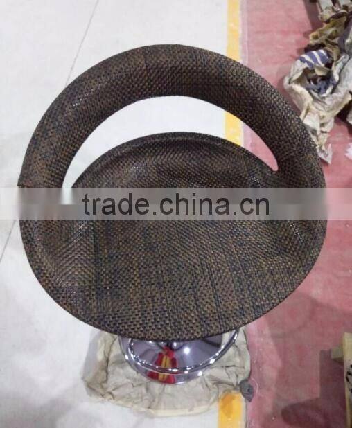 Hand-made wicker Plastic metal Bar Stool high chair