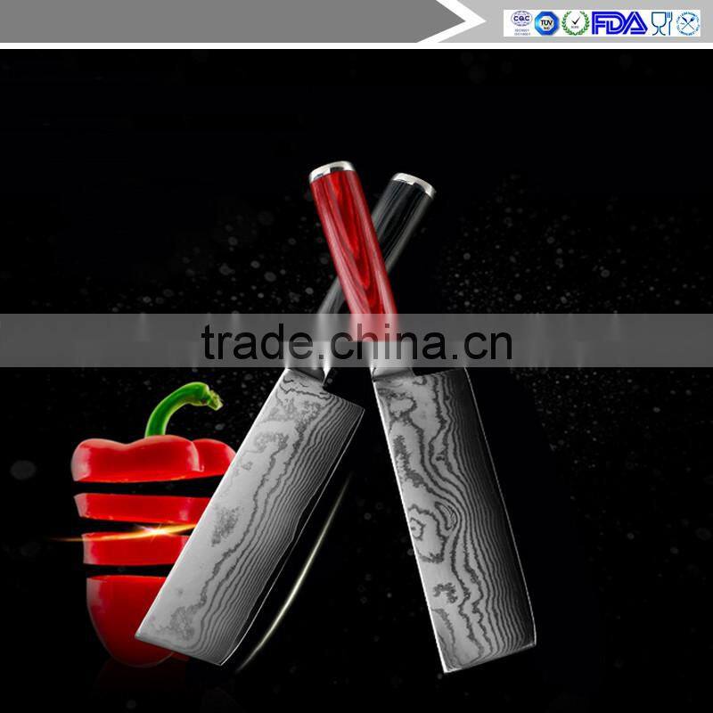 High Quality Tiny Wave Pattern 6.5 inch Damascus kitchen knife