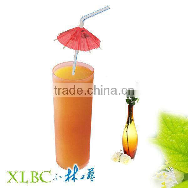 100pcs per box cocktail parasol ass Flex straw