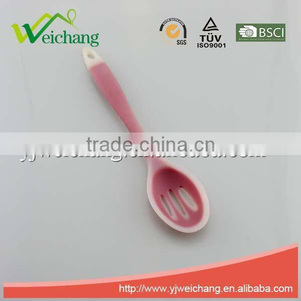 WCA086 Premium Silicone utensils SLOTTED SPOON Cooking Utensil Gadgets Set (Multi-color)