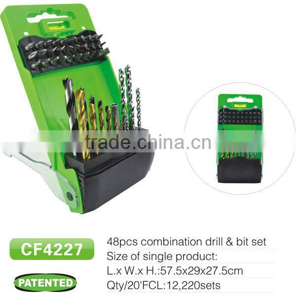 34pcs drill bits for metal and bit set