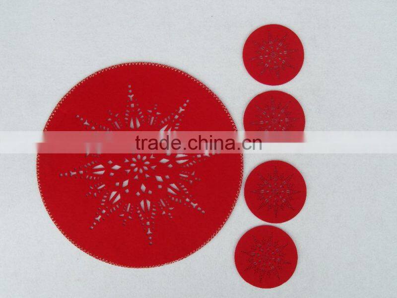 2016 Heart shape fabric heat mats wholesale