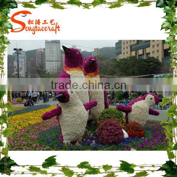 Customize plastic animals garden decoration artificial topiary