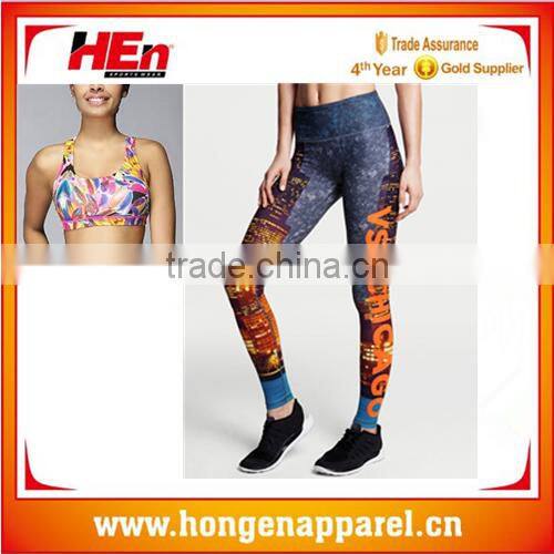 HongEn Apparel custom desgin yoga pants sport bar yoga sets with high quality