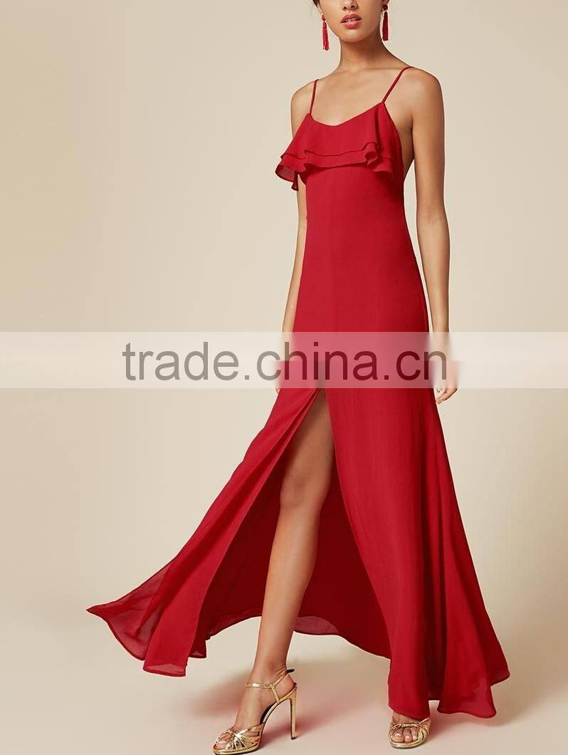 Latest Designs Open Back Floor Length Sexy Nighty Maxi Dress Evening Night Cocktail Dresses Photos 2016 HSD5421
