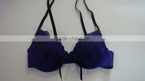 Blue girls bra new design with pictures/bulk buy from China