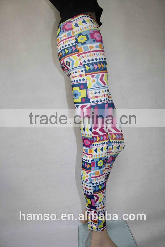 lady digital printed legging