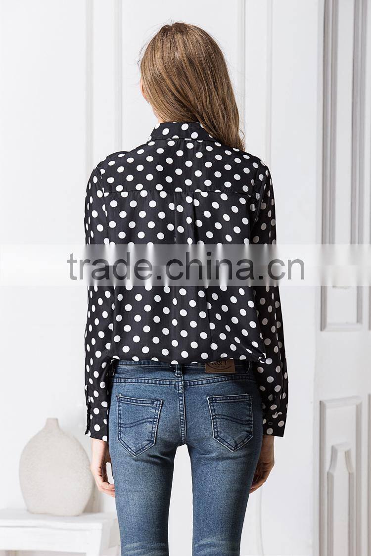 Latest Hot sell european summer 100% Cotton ladies New Design Ladies office t shirt 2015