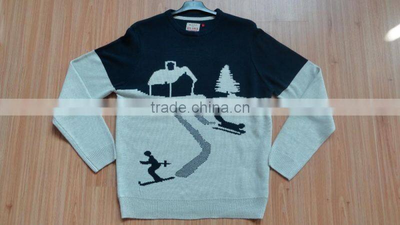 High Quality Men long sleeve pullover sweater(BKNM07)