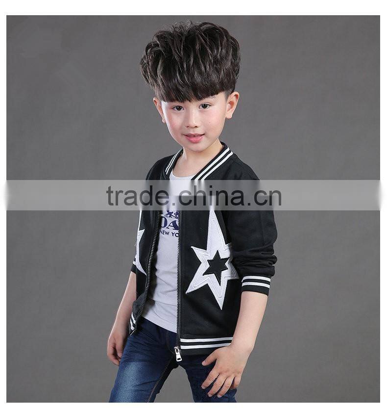 boy's spring coat/2016 new style children's leisure coat jacket/fashion spring blouse with zipper for boy