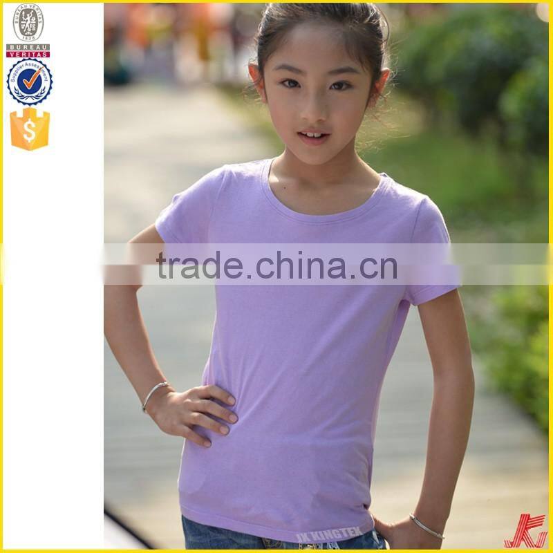 china manufacturers pure color high quality fancy kids t-shirt