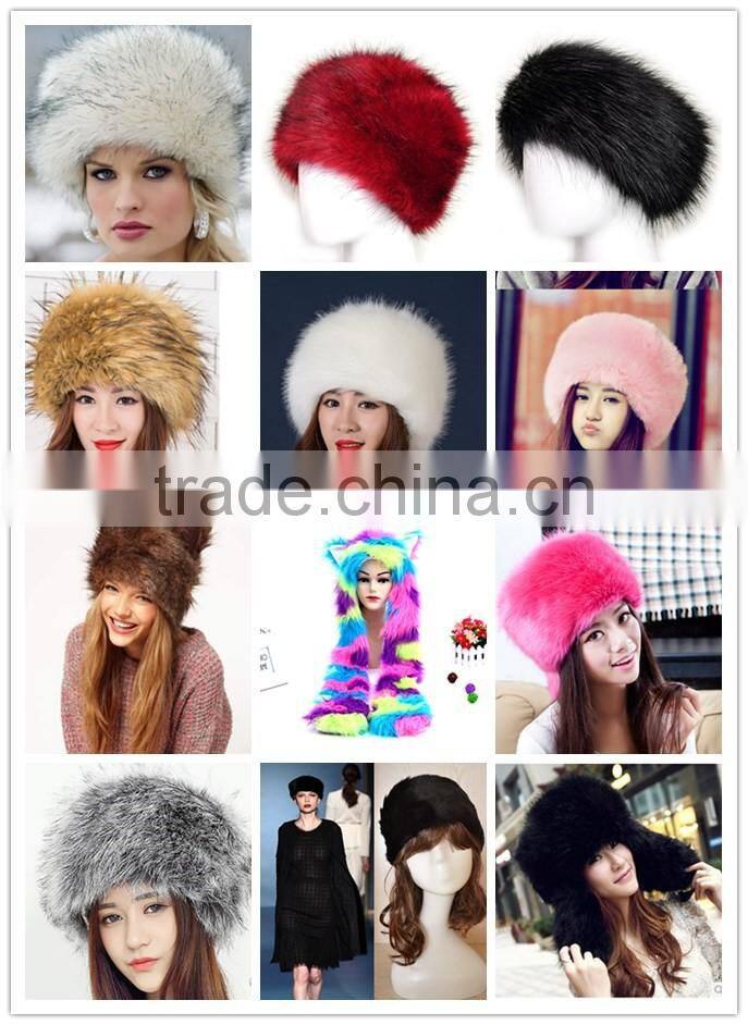 2016 New Style Winter Thick Warm Headgear Faux Fox Fur Women Hats Hot Fashion Cute Casual Female Elegant Caps