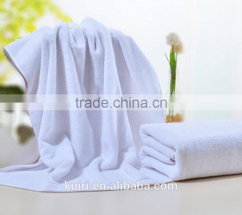 100%Cotton Luxury Hotel Bath Towel white color home Absorbant Bath Towel