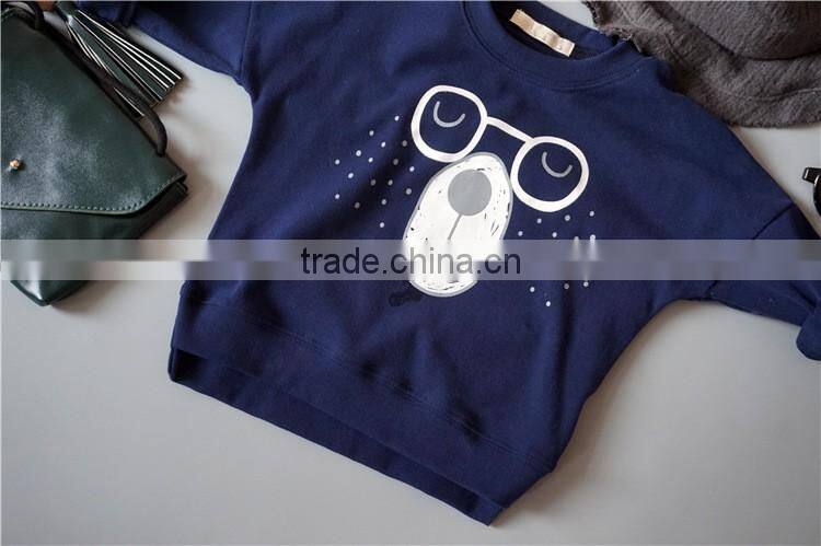 S16461A Wholesale Christmas Clothes Cartoon Pattern Kids Sweatshirt
