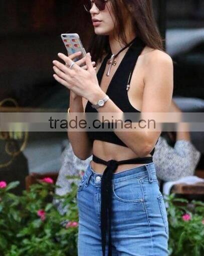 Runwaylover 137 Sexy ladies 2017 Strapless Crop Tops