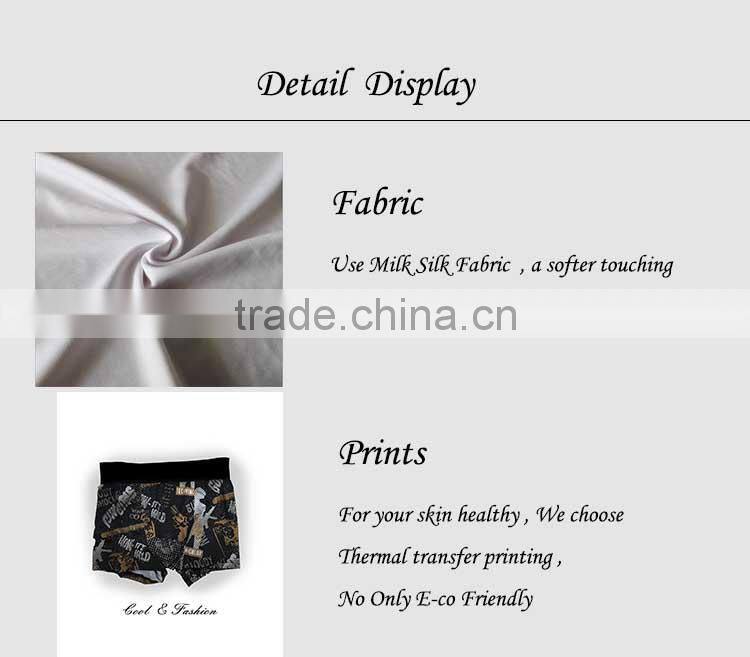 Factory wholesale men's unique printed boxers shorts fashion underwear