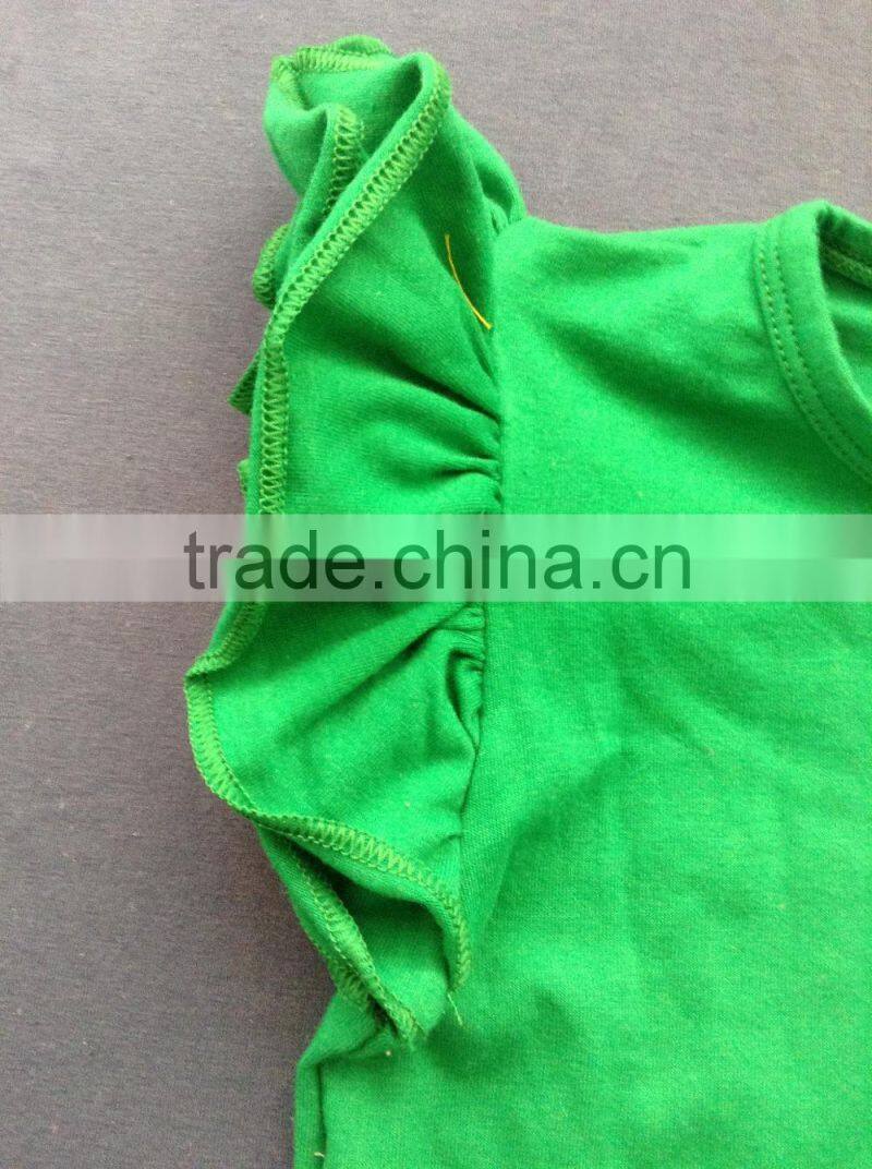 100% Cotton Baby Shirt With Bubble Sleeve QL-6