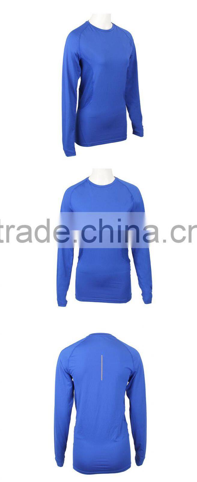 Custom Solid Color 100% Cotton Long Sleeve Mens Tee Shirt with OEM ODM