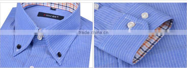 Blue men funky dress button down shirt