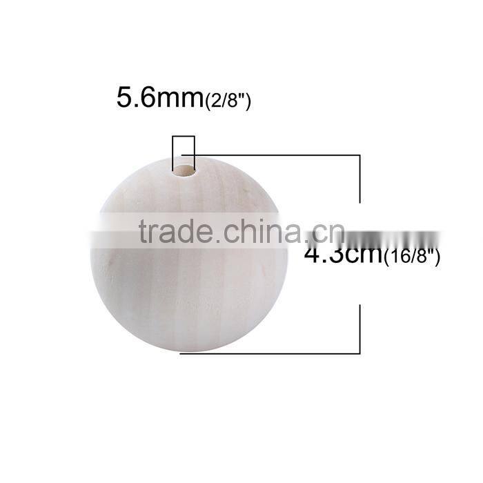 Cheap Nature Color Hinoki Wood Beads For Making Jewelry