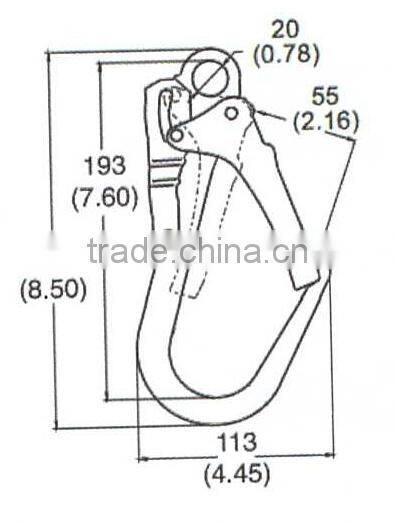 snap hook for safety lanyard YL-H01