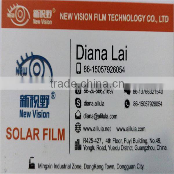 Anti glare security film for glass one way vision safety car window tint film