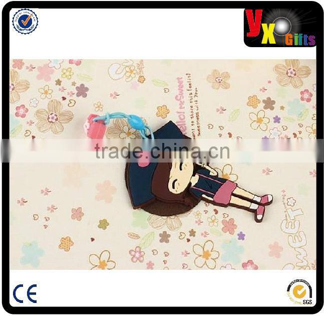 3D Cute Owl Bird PVC Cell Phone Headset Dust Plug