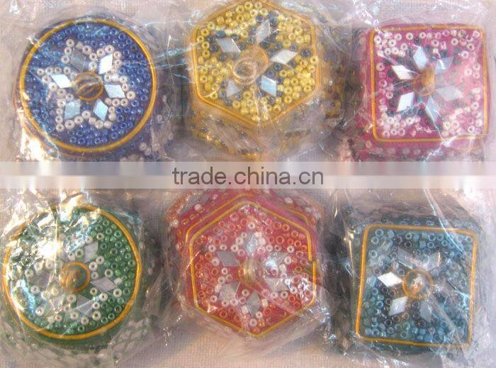 Beaded Jewellery Box, Lac Work Jewellery Box, Fancy Jewellery Box