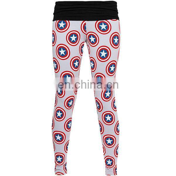 Custom printed gym clothing yoga pants ladies sexi fitness wear