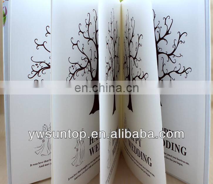 Creative fingerprint romantic love tree design wedding guest book decorations