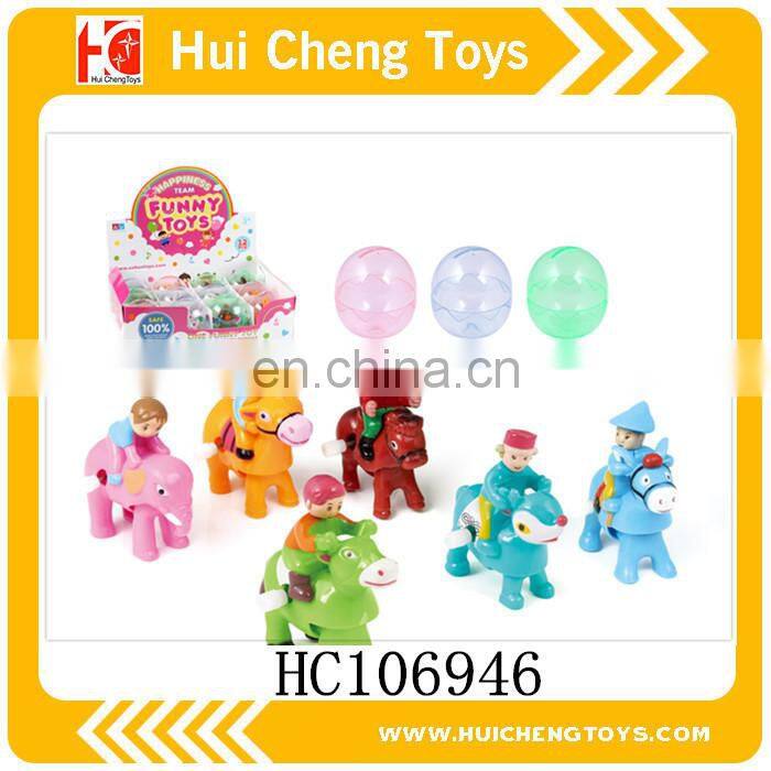 Cute rocking animal cheap small wind up toys Eco-friendly ABS plastic promotion capsule toys for kids EN71 6P CE
