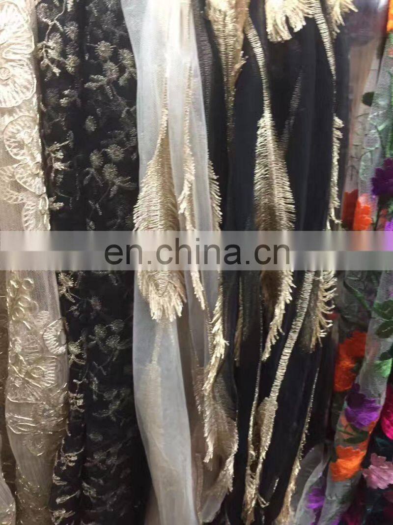 Wholesale high quality colorful beautiful polyester lace fabric for dress