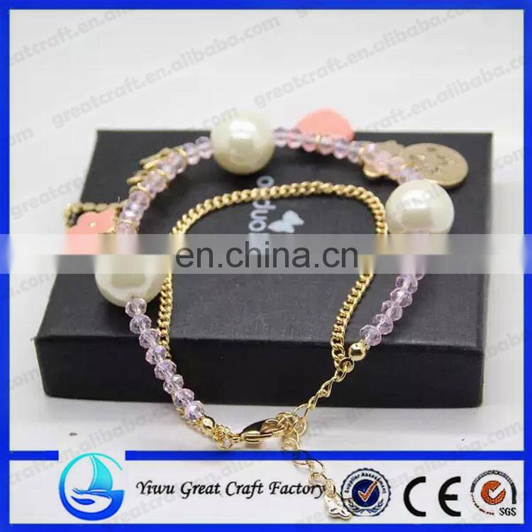 pearl hand chain bracelet plastic pendants chain