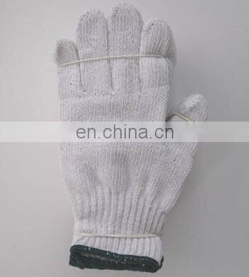 cotton gloves with high quality bleach white cotton gloves safety cotton white work gloves