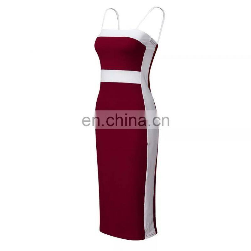 Strapless dresses Factory Wholesale Low Price Spaghetti Strap V Neck Bandage Dress Bodycontight sexy dress strapless black dress