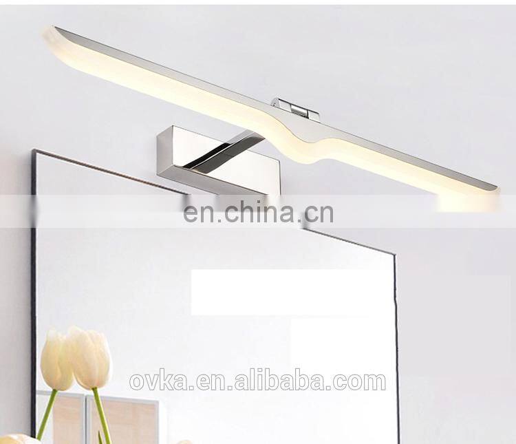Modern simple bathroom LED mirror light for makeup mirror