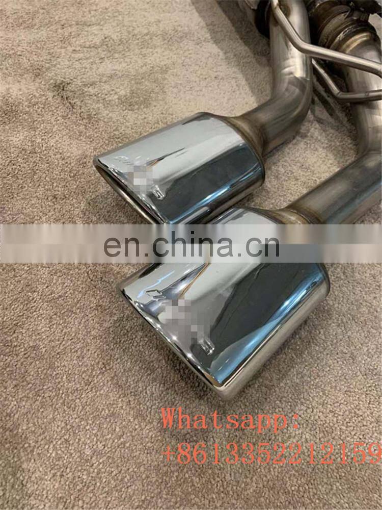 G class w463A Stainless steel material exhaust system for g class w463A W464 g65 g63 g500 4 tips exhaust muffler to sound bigger