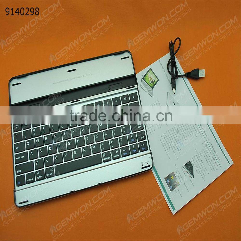 bluetooth keyboard for iPad2/3/4,Black Ultra-thin Aluminum bluetooth keyboard