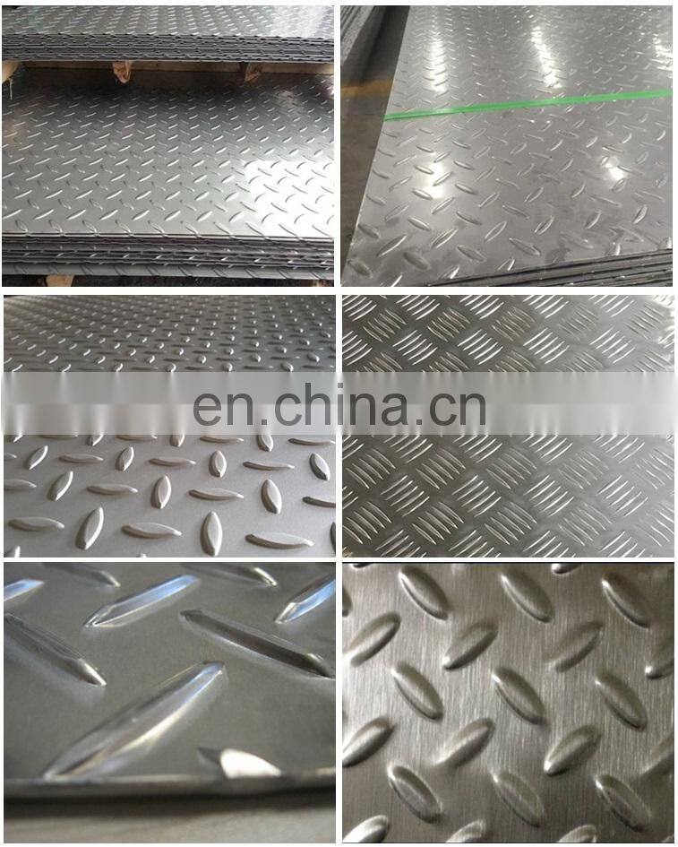 Embossed anti slip 304 stainless steel checkered diamond plate