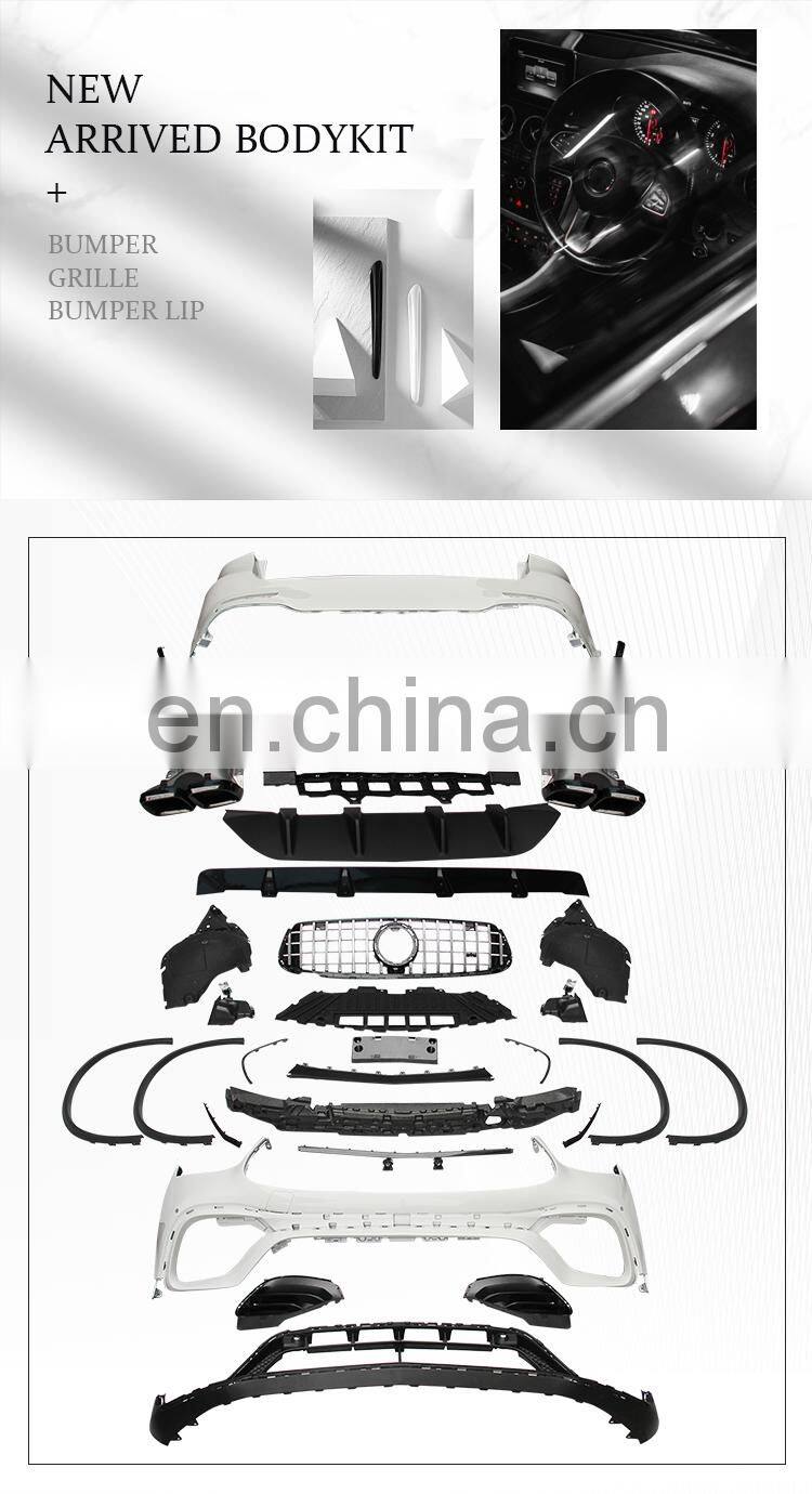 GBT drop shipping auto tuning parts for mercedes benz glc 63 style facelift for mercedes glc 63 amg body kit