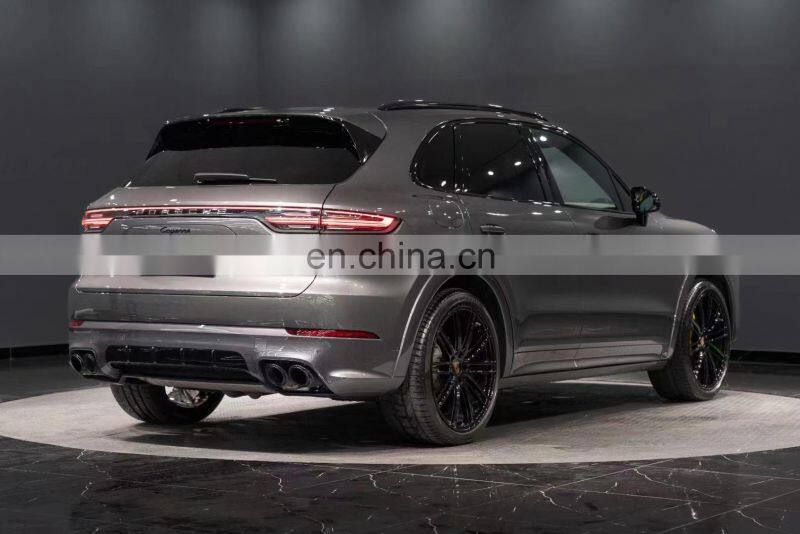 Runde For 18-21 Porsche Cayenne Upgrade Sports Body Kit Front Rear Bumper Wheel Eyebrow Front Lip Rear Diffuser Spoiler