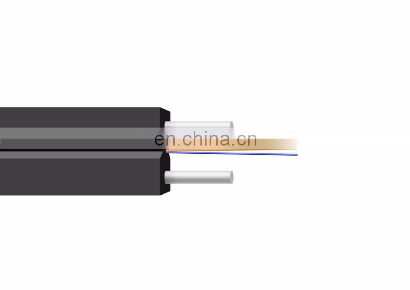 Shenzhen Hanxin Factory Anatel Certificate FTTH drop flat cable 1/2/4 core G657A G652D fiber optical Wire cable
