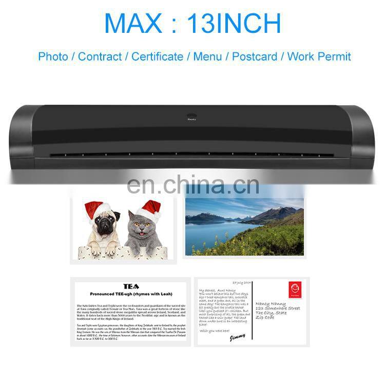 Value Automatic Small electric hot roll laminator 330MM plastic laminatormachine lamination machine a3size plastificadora prices