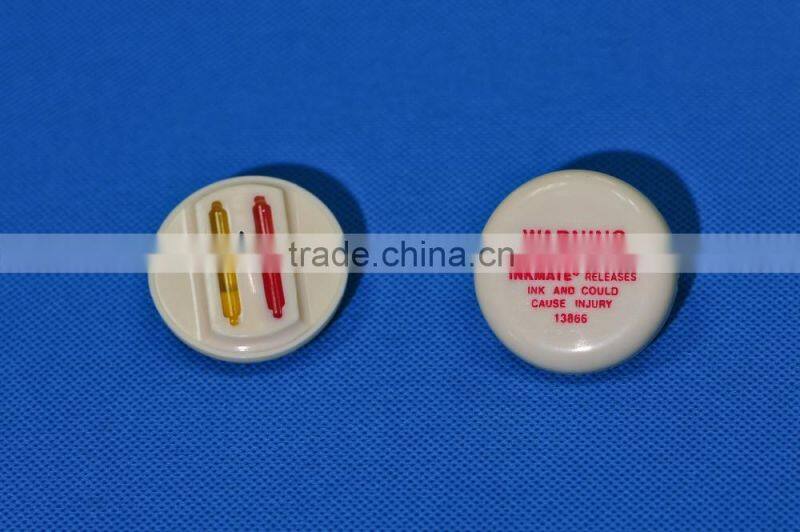 Anti theft EAS security button ink tag with pin