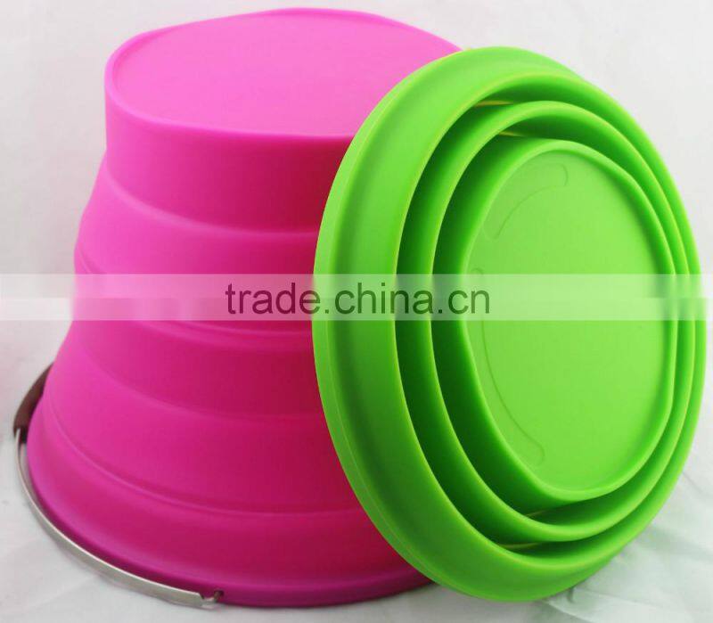 2016 Promotional Ideal Foldable Rubber Bucket